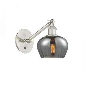 Fenton - 1 Light - 7 inch - Brushed Satin Nickel - Adjustable Sconce (3442|317-1W-SN-G93)