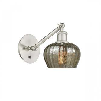 Fenton - 1 Light - 7 inch - Brushed Satin Nickel - Adjustable Sconce (3442|317-1W-SN-G96-LED)