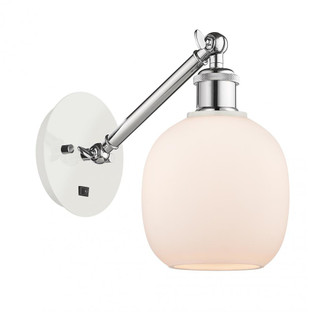 Belfast - 1 Light - 6 inch - White Polished Chrome - Adjustable Sconce (3442|317-1W-WPC-G101)