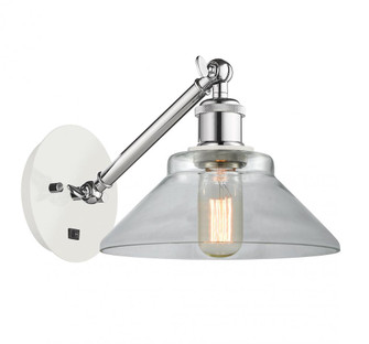 Orwell - 1 Light - 8 inch - White Polished Chrome - Adjustable Sconce (3442|317-1W-WPC-G132-LED)