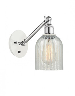 Caledonia - 1 Light - 5 inch - White Polished Chrome - Adjustable Sconce (3442|317-1W-WPC-G2511-LED)