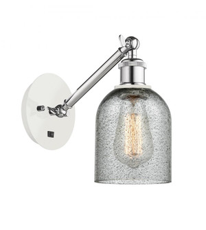Caledonia - 1 Light - 5 inch - White Polished Chrome - Adjustable Sconce (3442|317-1W-WPC-G257-LED)