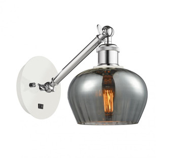 Fenton - 1 Light - 7 inch - White Polished Chrome - Adjustable Sconce (3442|317-1W-WPC-G93)