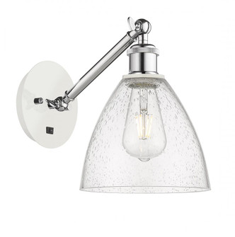 Bristol - 1 Light - 8 inch - White Polished Chrome - Adjustable Sconce (3442|317-1W-WPC-GBD-754-LED)