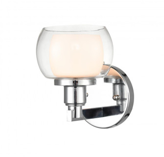 Cairo - 1 Light - 5 inch - Polished Chrome - Bath Vanity Light (3442|330-1W-PC-CLW-LED)
