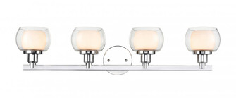 Cairo - 4 Light - 31 inch - Polished Chrome - Bath Vanity Light (3442|330-4W-PC-CLW-LED)