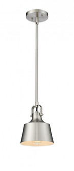 Provin - 1 Light - 7 inch - Brushed Satin Nickel - Mini Pendant (3442|370-1S-SN-M-LED)