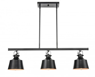 Provin - 3 Light - 36 inch - Matte Black - Stem hung - Island Light (3442|370-3I-BK-M-LED)