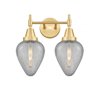 Geneseo - 2 Light - 16 inch - Satin Gold - Bath Vanity Light (3442|447-2W-SG-G165-LED)