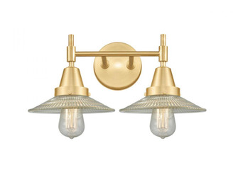 Halophane - 2 Light - 18 inch - Satin Gold - Bath Vanity Light (3442|447-2W-SG-G2-LED)