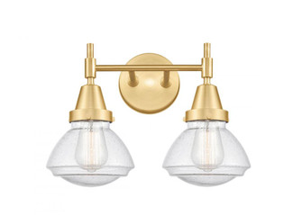 Olean - 2 Light - 16 inch - Satin Gold - Bath Vanity Light (3442|447-2W-SG-G324-LED)