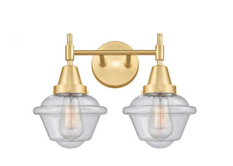 Oxford - 2 Light - 17 inch - Satin Gold - Bath Vanity Light (3442|447-2W-SG-G534)