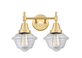 Oxford - 2 Light - 17 inch - Satin Gold - Bath Vanity Light (3442|447-2W-SG-G532-LED)