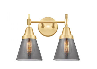 Cone - 2 Light - 15 inch - Satin Gold - Bath Vanity Light (3442|447-2W-SG-G63)