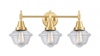 Oxford - 3 Light - 26 inch - Satin Gold - Bath Vanity Light (3442|447-3W-SG-G532-LED)