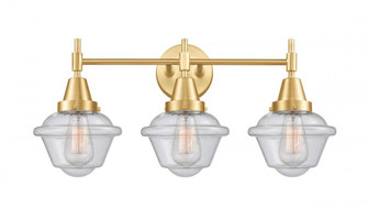 Oxford - 3 Light - 26 inch - Satin Gold - Bath Vanity Light (3442|447-3W-SG-G534-LED)
