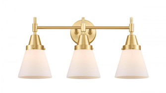 Cone - 3 Light - 24 inch - Satin Gold - Bath Vanity Light (3442|447-3W-SG-G61-LED)