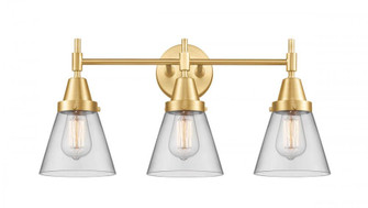 Cone - 3 Light - 24 inch - Satin Gold - Bath Vanity Light (3442|447-3W-SG-G62-LED)