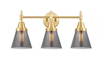 Cone - 3 Light - 24 inch - Satin Gold - Bath Vanity Light (3442|447-3W-SG-G63-LED)