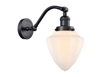Bullet - 1 Light - 7 inch - Matte Black - Adjustable Sconce (3442|515-1W-BK-G661-7-LED)