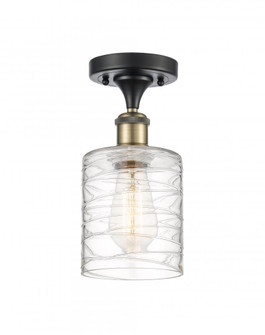 Cobbleskill - 1 Light - 5 inch - Black Antique Brass - Semi-Flush Mount (3442|516-1C-BAB-G1113-LED)