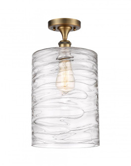 Cobbleskill - 1 Light - 9 inch - Brushed Brass - Semi-Flush Mount (3442|516-1C-BB-G1113-L)