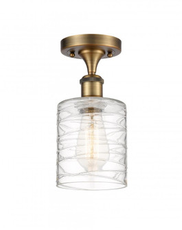 Cobbleskill - 1 Light - 5 inch - Brushed Brass - Semi-Flush Mount (3442|516-1C-BB-G1113-LED)