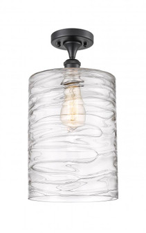 Cobbleskill - 1 Light - 9 inch - Matte Black - Semi-Flush Mount (3442|516-1C-BK-G1113-L-LED)