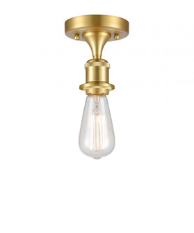 Bare Bulb - 1 Light - 5 inch - Satin Gold - Semi-Flush Mount (3442|516-1C-SG)