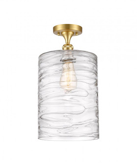Cobbleskill - 1 Light - 9 inch - Satin Gold - Semi-Flush Mount (3442|516-1C-SG-G1113-L-LED)