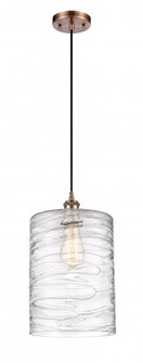 Cobbleskill - 1 Light - 9 inch - Antique Copper - Cord hung - Mini Pendant (3442|516-1P-AC-G1113-L)