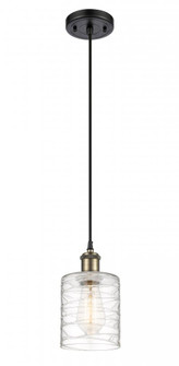 Cobbleskill - 1 Light - 5 inch - Black Antique Brass - Cord hung - Mini Pendant (3442|516-1P-BAB-G1113-LED)