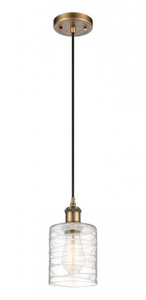 Cobbleskill - 1 Light - 5 inch - Brushed Brass - Cord hung - Mini Pendant (3442|516-1P-BB-G1113-LED)