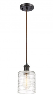 Cobbleskill - 1 Light - 5 inch - Oil Rubbed Bronze - Cord hung - Mini Pendant (3442|516-1P-OB-G1113-LED)