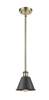 Smithfield - 1 Light - 7 inch - Antique Brass - Mini Pendant (3442|516-1S-AB-M8-BK-LED)