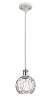 Athens Water Glass - 1 Light - 6 inch - White Polished Chrome - Mini Pendant (3442|516-1S-WPC-G1215-6-LED)