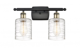 Cobbleskill - 2 Light - 15 inch - Black Antique Brass - Bath Vanity Light (3442|516-2W-BAB-G1113-LED)