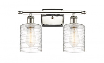 Cobbleskill - 2 Light - 15 inch - Polished Nickel - Bath Vanity Light (3442|516-2W-PN-G1113)