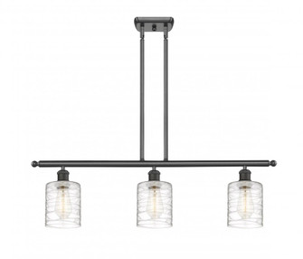 Cobbleskill - 3 Light - 36 inch - Oil Rubbed Bronze - Stem hung - Island Light (3442|516-3I-OB-G1113-LED)