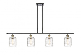 Cobbleskill - 4 Light - 48 inch - Black Antique Brass - Stem hung - Island Light (3442|516-4I-BAB-G1113-LED)