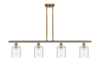 Cobbleskill - 4 Light - 48 inch - Brushed Brass - Cord hung - Island Light (3442|516-4I-BB-G1113)