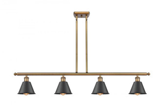 Smithfield - 4 Light - 48 inch - Brushed Brass - Stem hung - Island Light (3442|516-4I-BB-M8-BK)