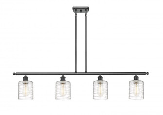 Cobbleskill - 4 Light - 48 inch - Matte Black - Stem hung - Island Light (3442|516-4I-BK-G1113-LED)