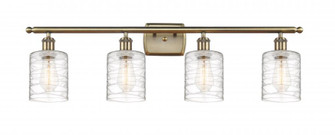 Cobbleskill - 4 Light - 35 inch - Antique Brass - Bath Vanity Light (3442|516-4W-AB-G1113-LED)