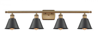 Smithfield - 4 Light - 37 inch - Brushed Brass - Bath Vanity Light (3442|516-4W-BB-M8-BK)