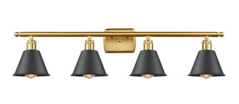 Smithfield - 4 Light - 37 inch - Satin Gold - Bath Vanity Light (3442|516-4W-SG-M8-BK-LED)