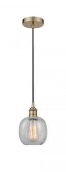 Belfast - 1 Light - 6 inch - Antique Brass - Cord hung - Mini Pendant (3442|616-1P-AB-G105)
