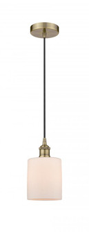Cobbleskill - 1 Light - 5 inch - Antique Brass - Cord hung - Mini Pendant (3442|616-1P-AB-G111)