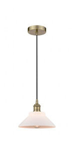 Orwell - 1 Light - 8 inch - Antique Brass - Cord hung - Mini Pendant (3442|616-1P-AB-G131-LED)