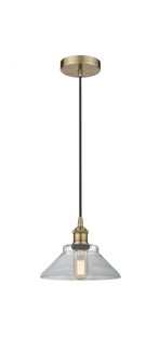Orwell - 1 Light - 8 inch - Antique Brass - Cord hung - Mini Pendant (3442|616-1P-AB-G132-LED)